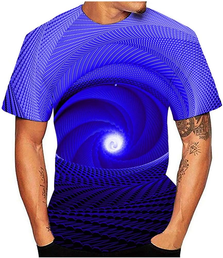 Men Summer New Full 3D Printed T Shirt Plus Size Top S-3XL Cool Printing Blouse
