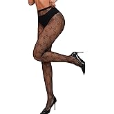 SwiiDuu Sexy Tights for Women High Waist Fishnet Stockings Lace Leggings Floral Lace Pantyhose