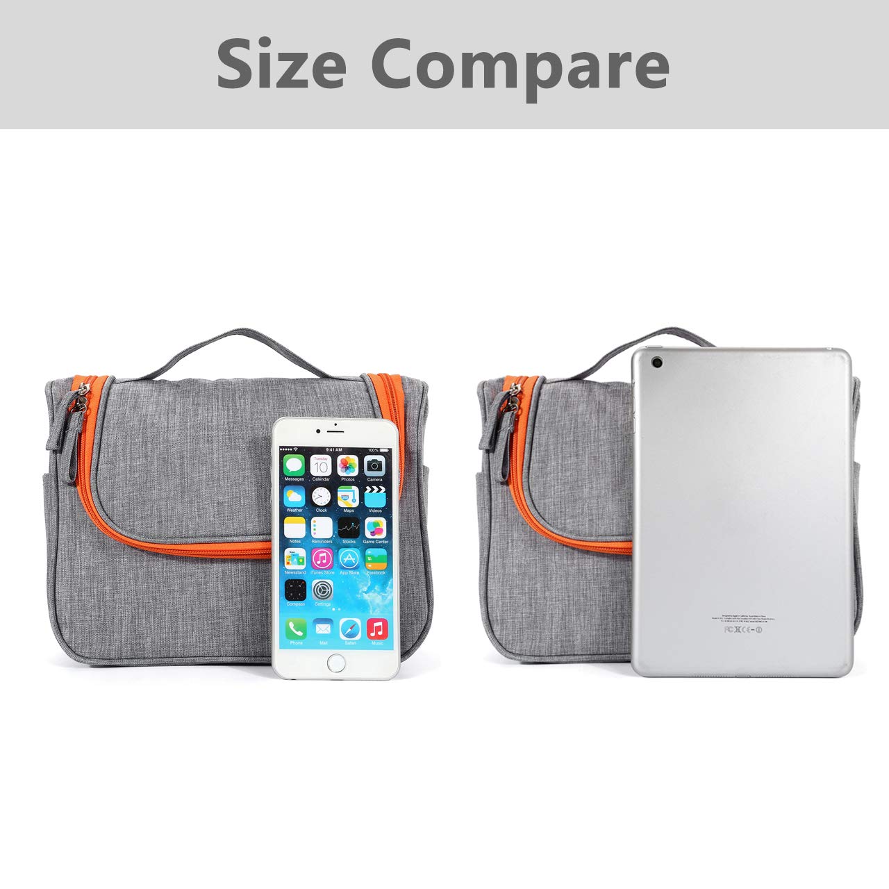 CozyCabin Hanging Toiletry Bag Travel Toiletry Kit for Men Women Toiletries Cosmetics Water Resistant with Mesh Pockets & Sturdy Nylon Hanging Hook Shower Bag, Organizer for Travel Accessories