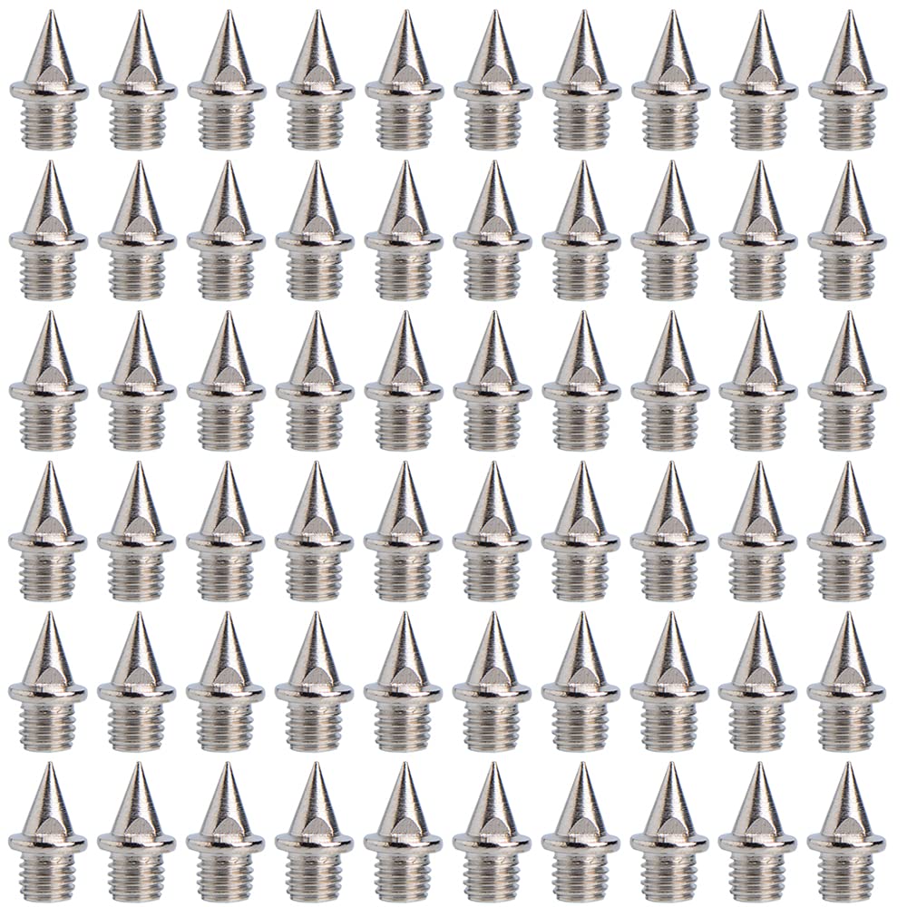 N\A 64 Pieces Track and Field Running Spikes Spikes Shoes Running Replacement Track Shoe Spikes Spikes Shoe Replacement Spikes for Sprint Sports Short Running Shoes