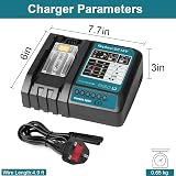 Powarobor Fast Charger for Makita 14.4V-18V Li-ion BL1815 BL1830 BL1840 BL1850 view 7