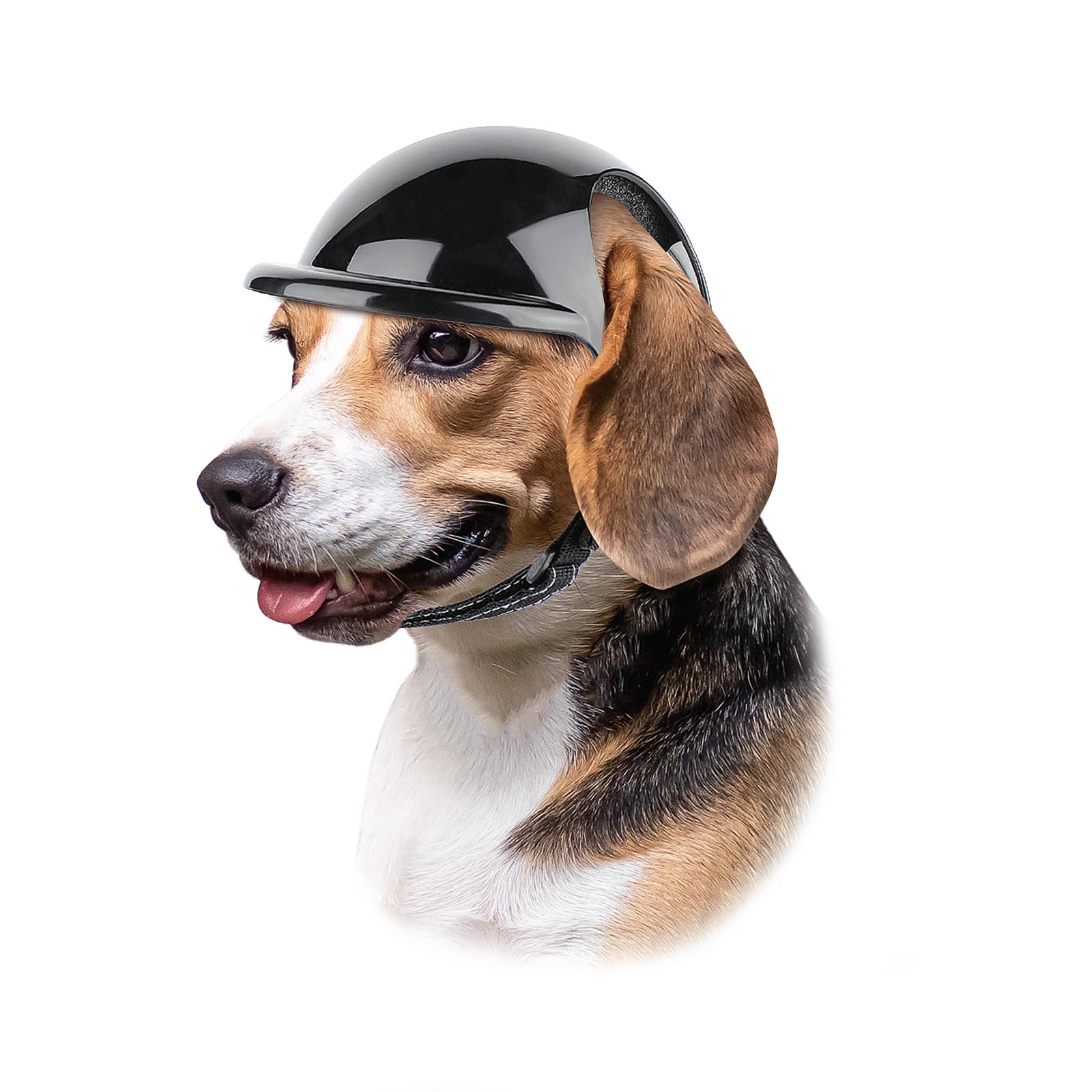 Enjoying Dog Helmet Motorcycle Hats with Ear Holes Pet Helmet Dog Hard Hat Safety Riding for Small-Large Dogs, Medium