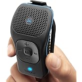 noxgear 39g Wearable Bluetooth Speaker, Mini Clip-On, Black | Small Magnetic Clip-On Bluetooth Speaker, IPX7 Waterproof, 15 Hour Battery, Open-Ear Awareness, Microphone, 100ft Range