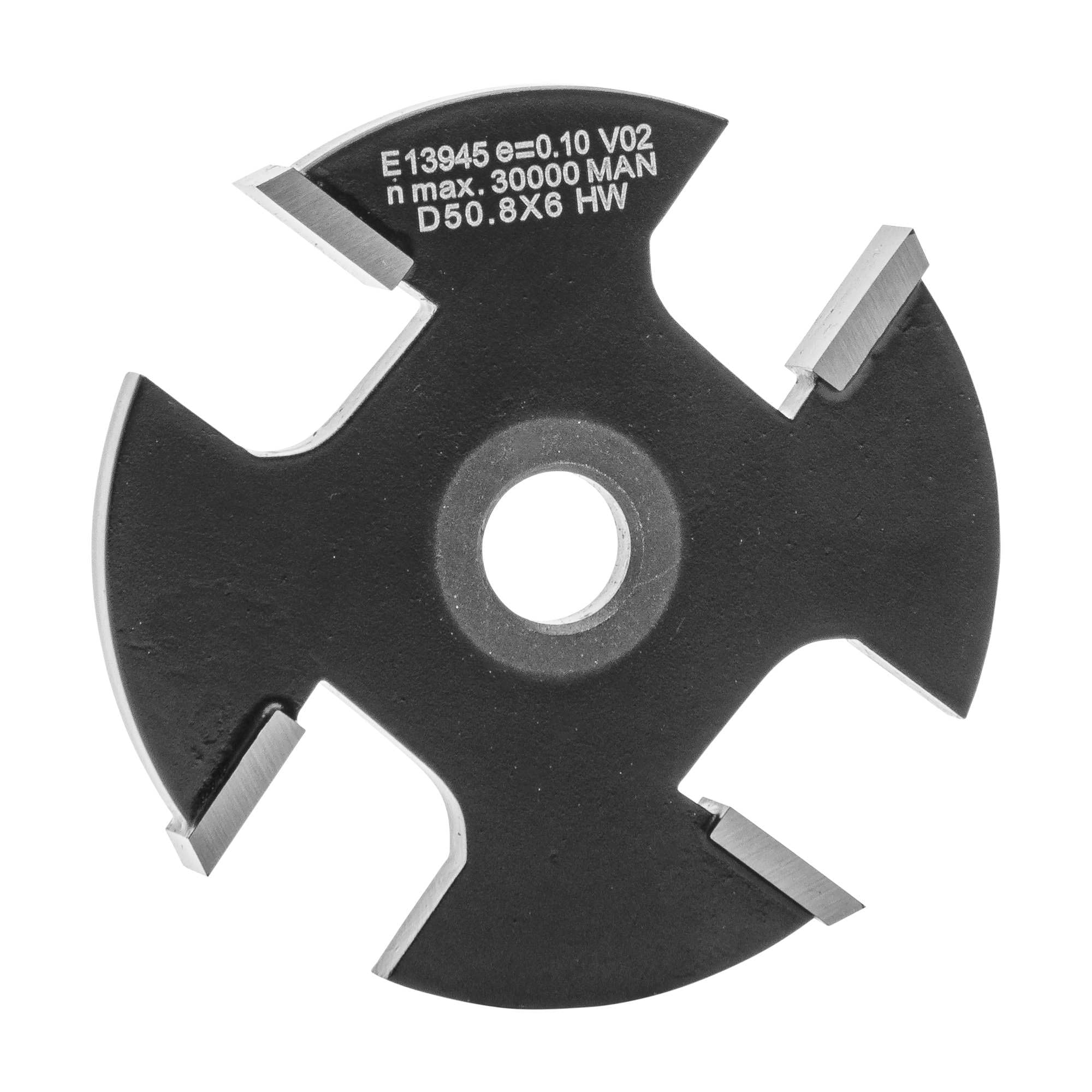 ENT 13945 Slotting Cutter TC Shank (S) 8 mm, Diameter (D) 50,8 mm, NL 6 mm, Z4