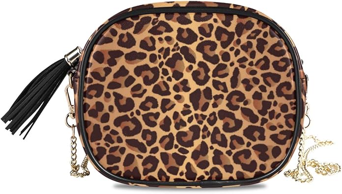 small leopard print purse