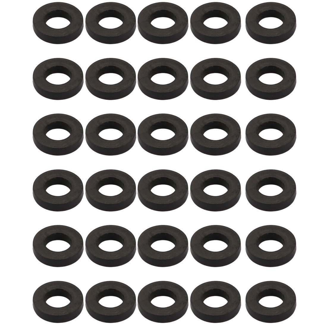 sourcingmap Nitrile Rubber Flat Washers 7.3mm OD 4mm ID 1.5mm Thickness for Faucet Pipe Water Hose, Pack of 30 — image 1