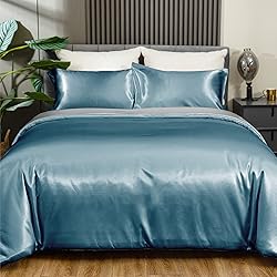 Redkey Queen Comforter Set Satin Silky Bedding