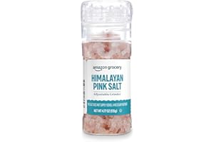 Amazon Grocery, Himalayan Pink Salt Adjustable Grinder, 4.77 Oz (Previously Amazon Fresh, Packaging May Vary)