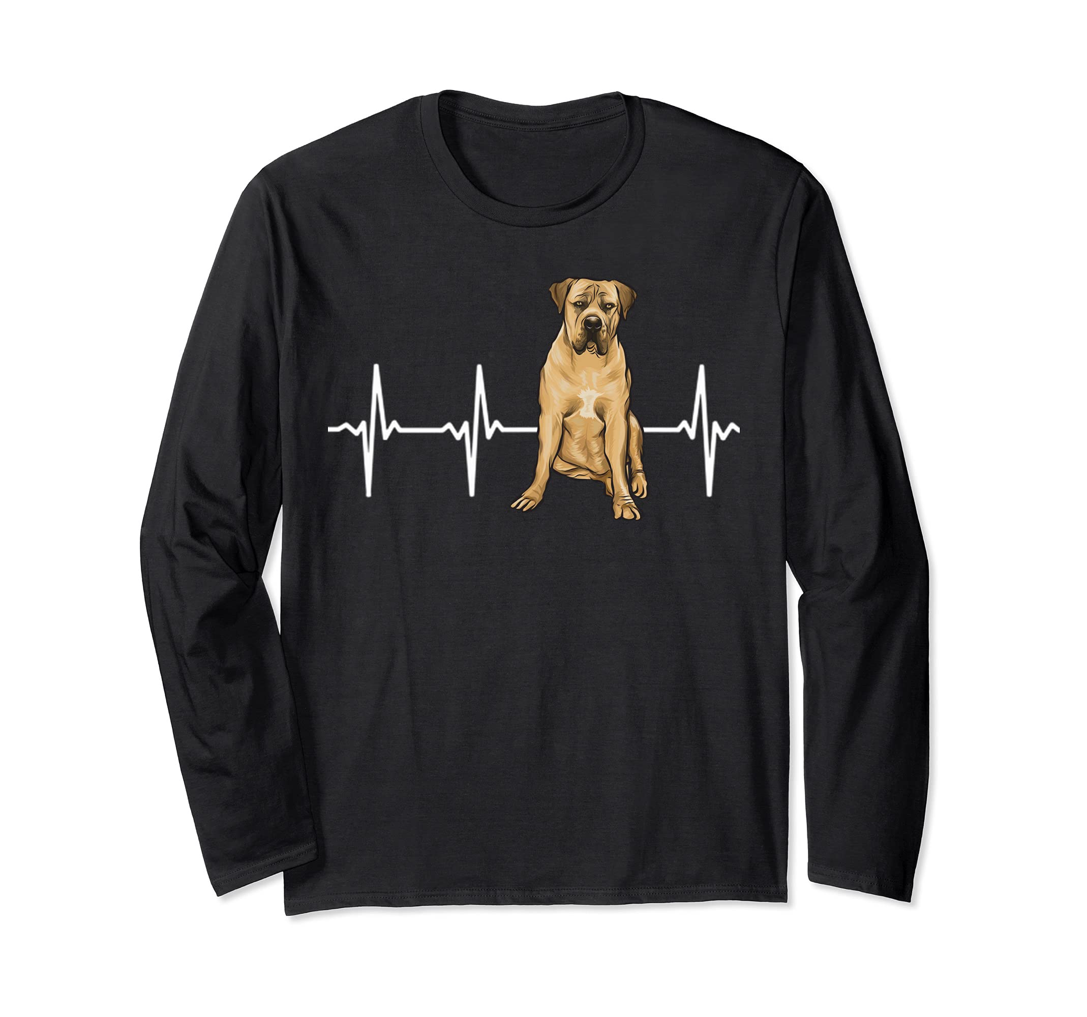 Boerboel Heartbeat Dog Lover Long Sleeve T-Shirt