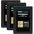 Inland Professional 3 Pack 512GB SSD SATA III 6Gb/s 2.5" 7mm TLC 3D NAND Internal Solid State Drive (3x512GB)