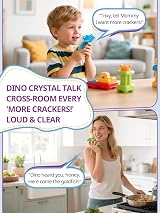 Inspireyes Kids Walkie Talkies Dino Cars 2 Pack Age 3 5 7 USB-C Rechargeable view 4