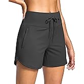 G Gradual Women's Athletic Shorts 5" Running Shorts for Women with 2 Zipper Pockets Quick Dry Lightweight Hiking Shorts
