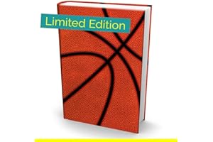 DEFINE ESSENTIALS Book Sox Stretchable Book Cover: Fits Most Hardcover Textbooks up to 9" x 11". Adhesive-Free, Nylon Fabric School Book Protector. Easy to Put On. Washable & Reusable Jacket. (Basketball)