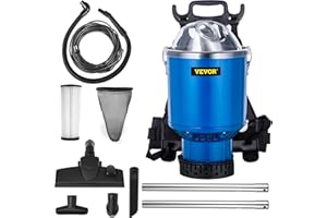 VEVOR Backpack Vacuum, 3.6qt Backpack Vacuum Cleaner, 5-IN-1 Lightweight Backpack Vacuum, HEPA Filtration Vacuum Backpack, Co