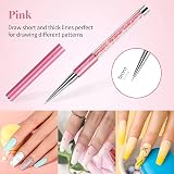 Beetles Gel Polish Nail Art Liner Brushes Set 5 Sizes 5/7/9/11/20mm 17.5cm view 3