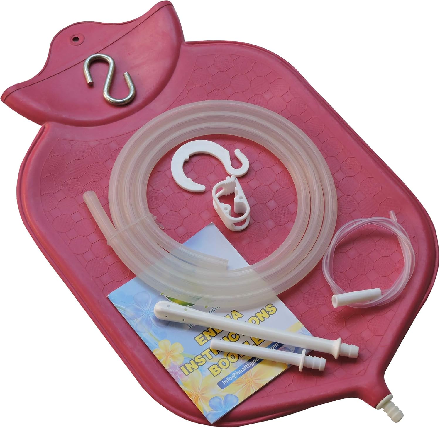 HealthGoodsIn 4Quart Rubber Enema Bag Kit for Colon