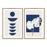 SIGNWIN 2 Piece Framed Canvas Wall Art Minimalism Abstract Style Canvas Prints Home Artwork Decoration for Living Room,Bedroom - 16