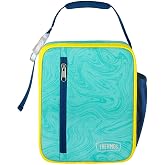 THERMOS Kids Soft Lunch Box, Upright with FLEX-A-GUARD Liner, Teal Marble