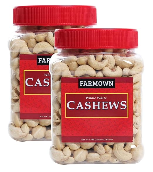 FarmOwn Whole Cashew Nut W320 Regular Size Cashews Kaju 1Kg