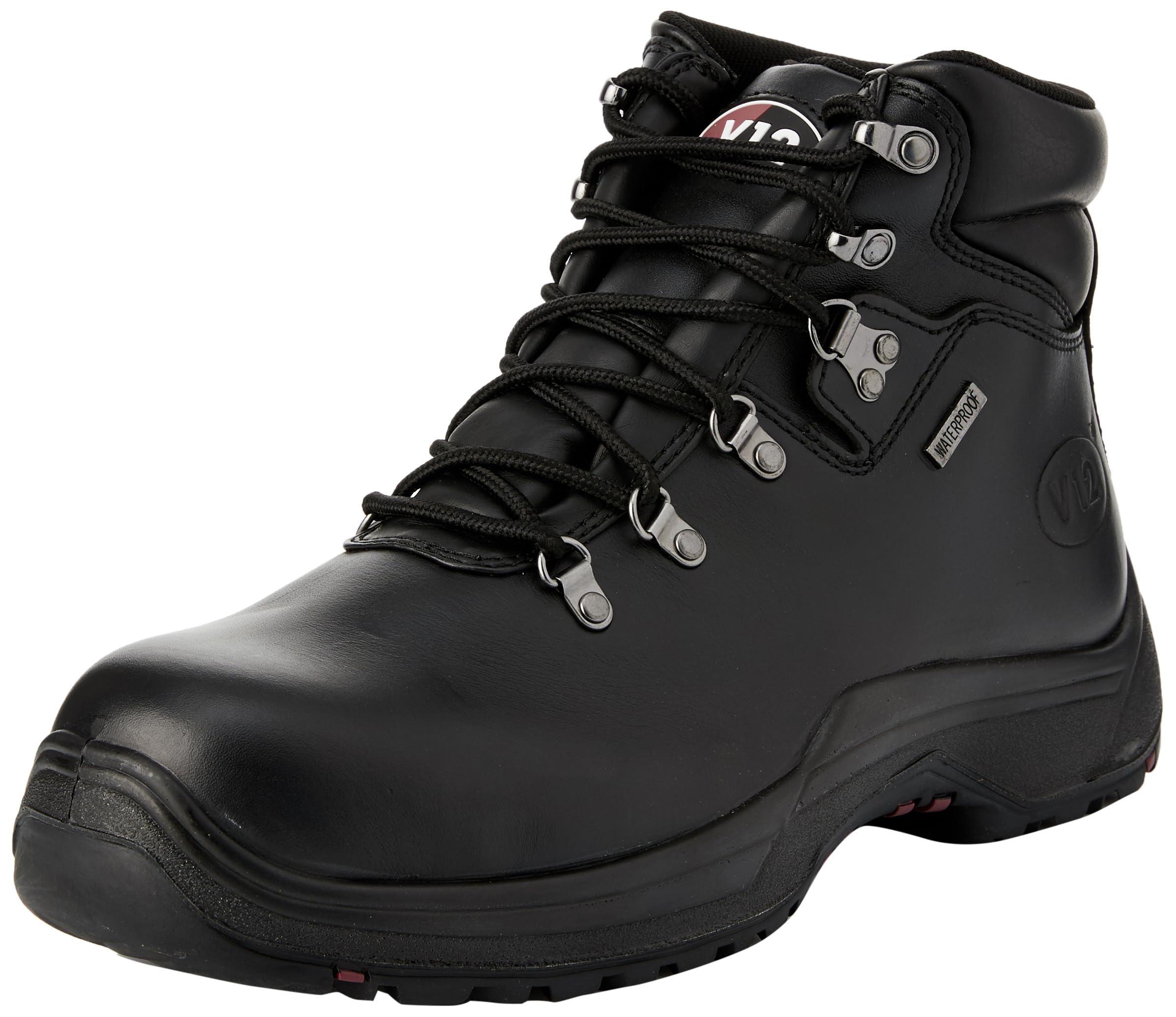 V12 Thunder, Waterproof Men's Safety Hiker, Size 03, Black
