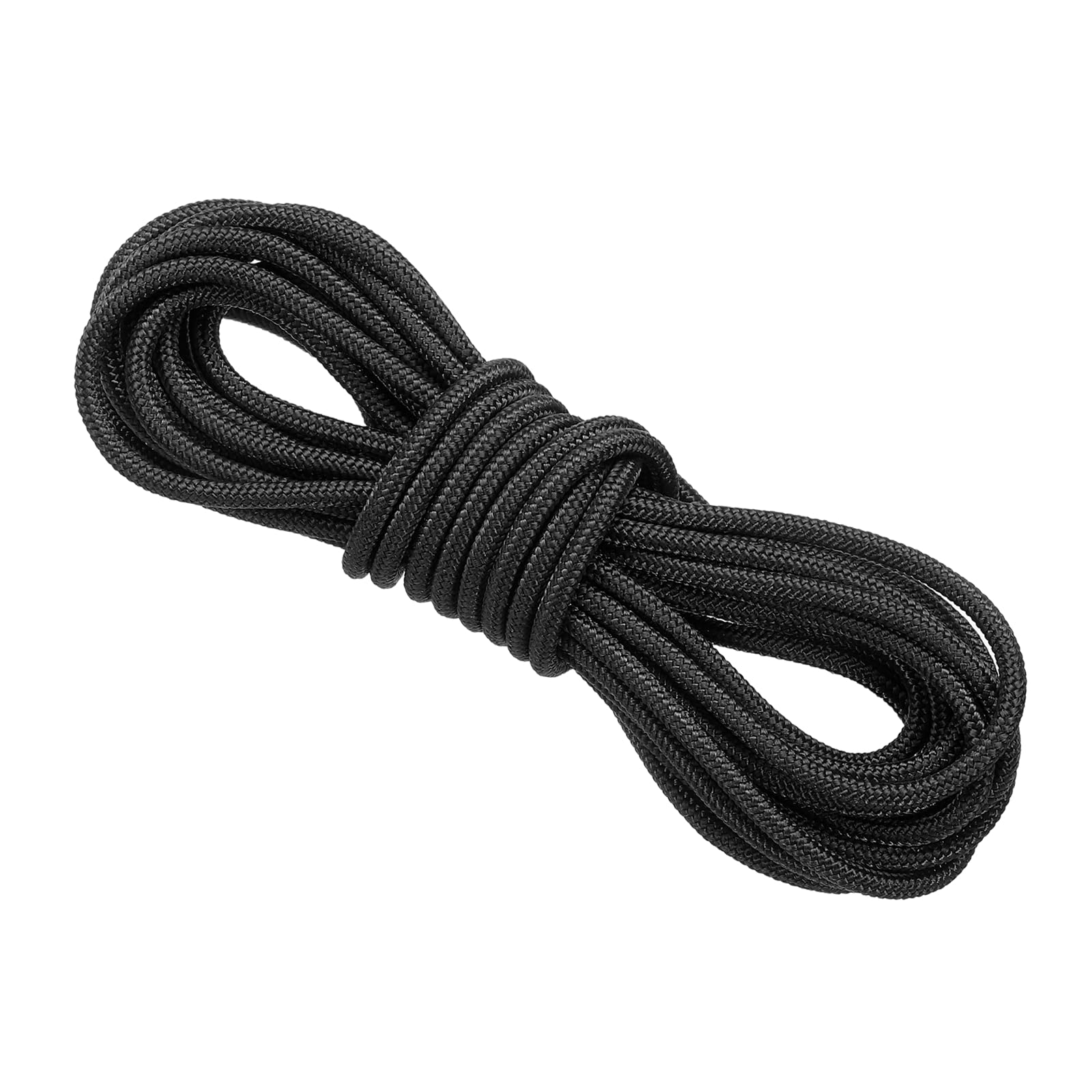 PATIKIL Archery D Loop Rope 3 Meters, Bow D Loop String Release Material Nock Wire Nocking Loop Buckle Ring for Compound Bowstring, Black