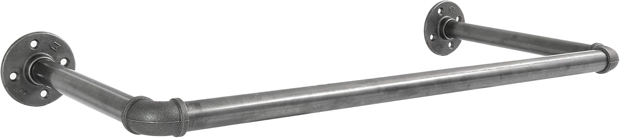 Natural Goods Berlin 1x Kleiderstange Pipe Gard Wall Temperguss Garderobe Industrial Vintage Kleiderstander Wandmontage Kleiderschrank Wasserrohre Fitting Diy T30cm B60cm Amazon De Kuche Haushalt