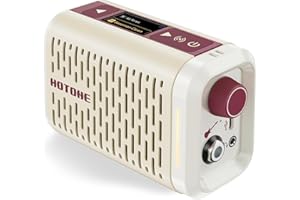 Hotone Pulze Mini Portable Guitar Amp with Bluetooth, 52 Amp Models, 48 Cab Sims, Drum Machine, App Control & Rechargeable Ba