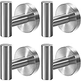 Kruodop Towel Hooks For Bathroom,2 Packs Wall Mount Towel Holder, Bronze Matte Wall Robe Hook