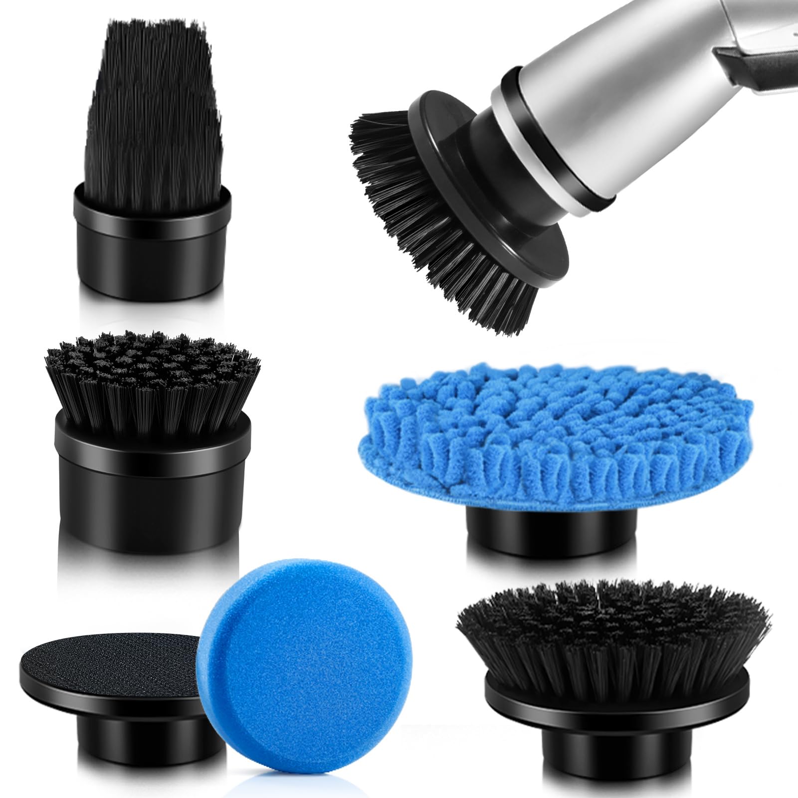Photo 1 of HattyRoom 5Pcs Electric Spin Scrubber Replacement Head, Cordless Power Cleaning Brush for Bathroom Floor