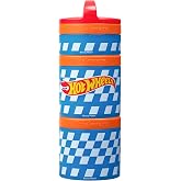 Whiskware Hot Wheels Snack Containers, 3 Stackable Snack Cups, Checkers