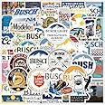 56pcs Cute Cartoon Sticker Vinyl Waterproof Beer Stickers for Water Bottle,Skateboard,Laptop,Phone,Journaling,Scrapbooking Decals for Teens Adults for Party Supply