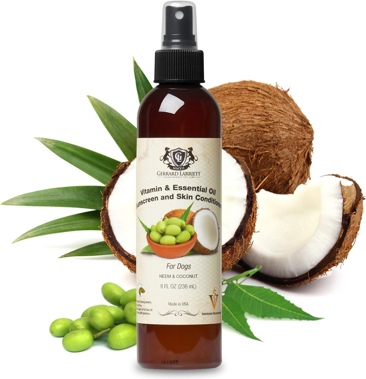 Vitamin & Essential Oil Sunscreen and Skin Conditioner For Dogs - 8 FL OZ (236 mL)