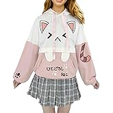 Cat Hoodie for Women Teens Lolita Kawaii Thin Cartoon Graphic Hoodies Printed Casual Long Sleeve Pullover Tops