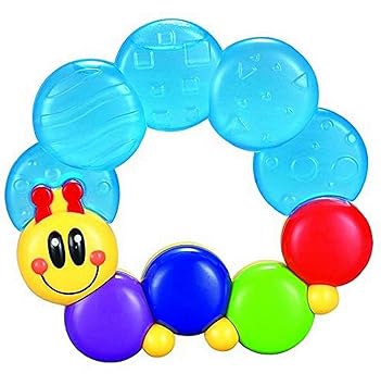 Shreeja Collections Best Sterilized Water-Filled Caterpillar Baby Teether Teething Rattle