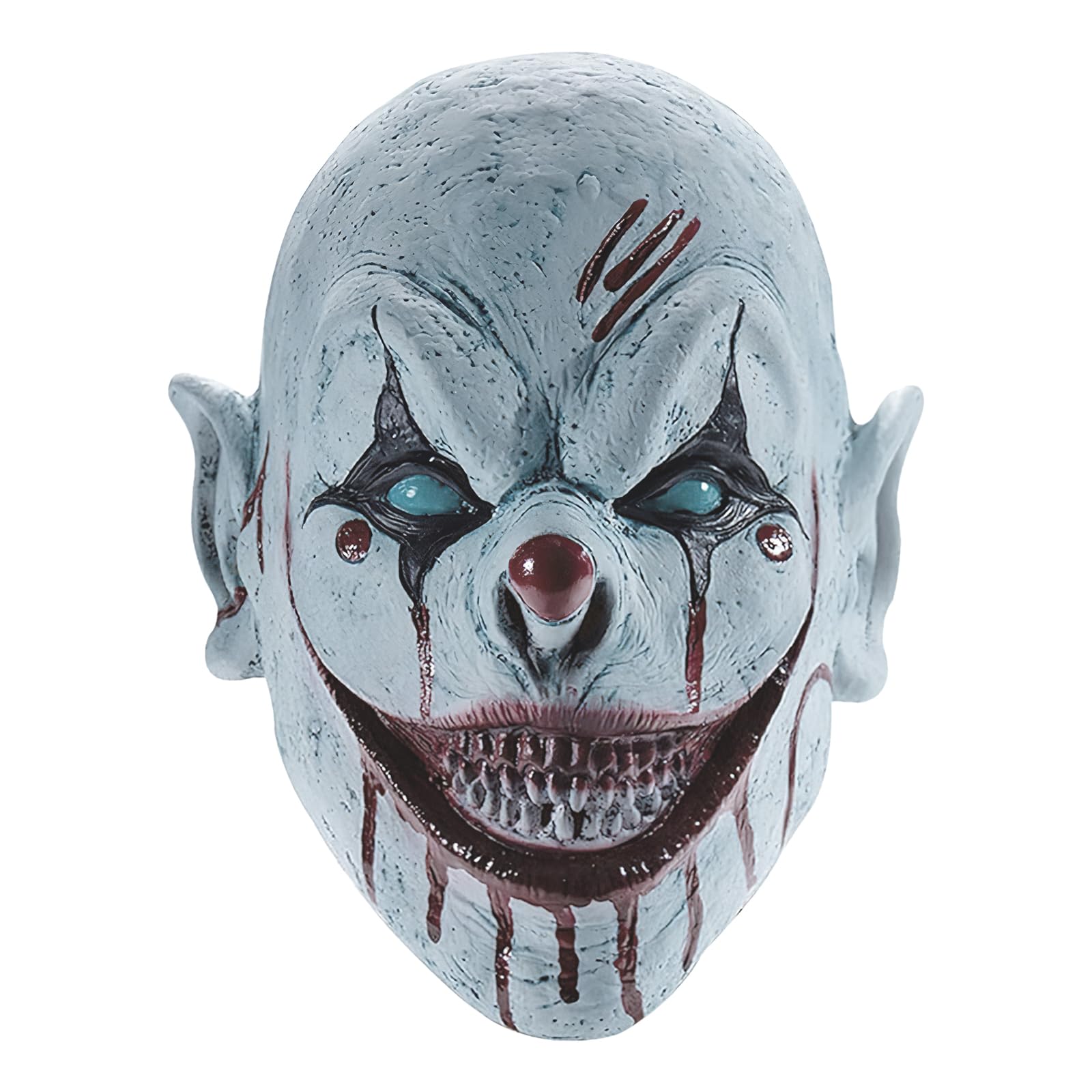 La Llareta Halloween Horror Clown Mask - Creepy Latex Mask for Halloween Party, Scary Costume Accessory for Adults and Teens