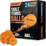 SPINSTI 24x 3 Star 40+mm Orange Table Tennis Balls ABS Spherical