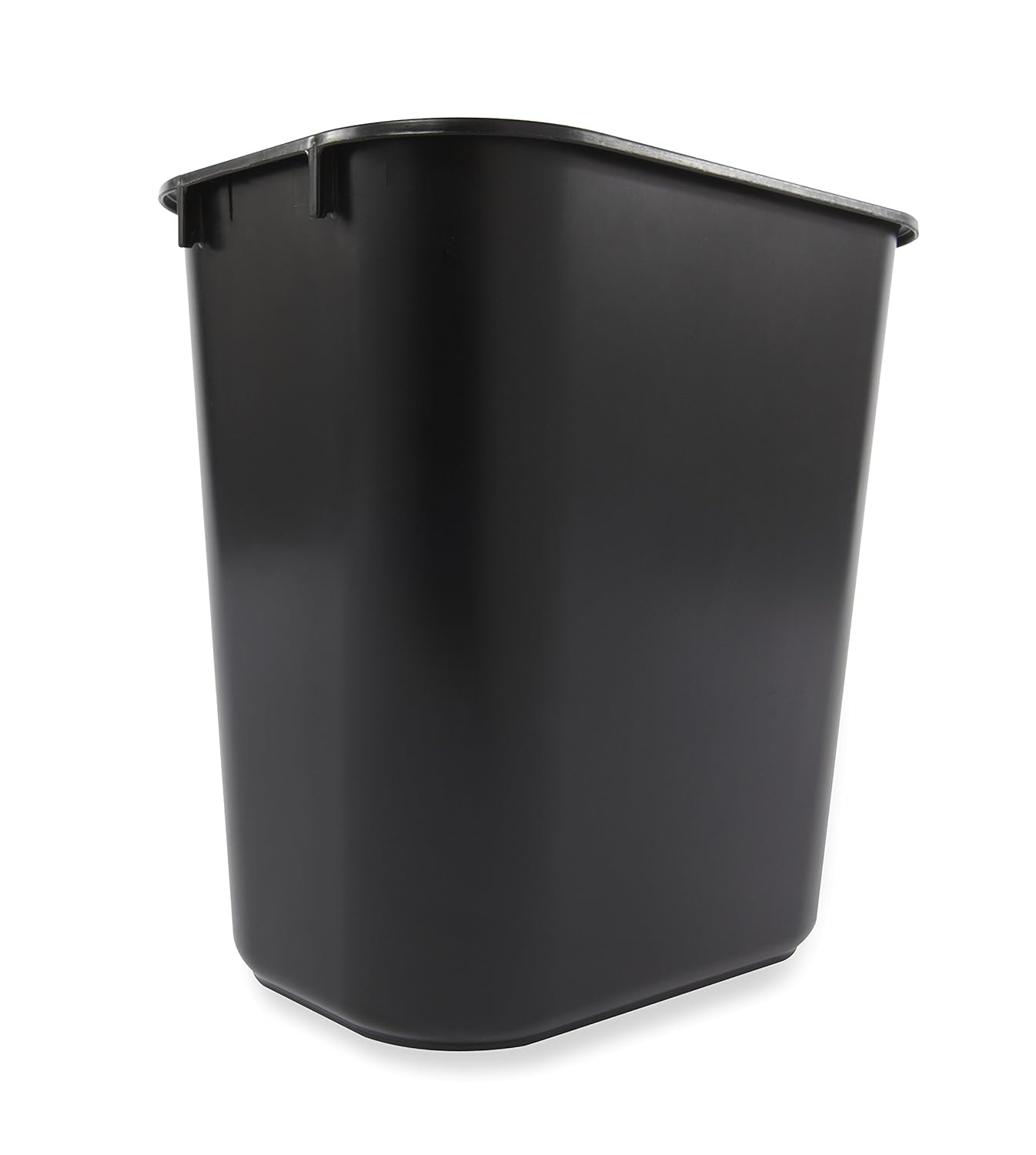 Rubbermaid Commercial Products FG295500BLA Plastic Resin Deskside Wastebasket, 3.5 Gallon/13 Quart, Black (Pack of 12): Industrial & Scientific