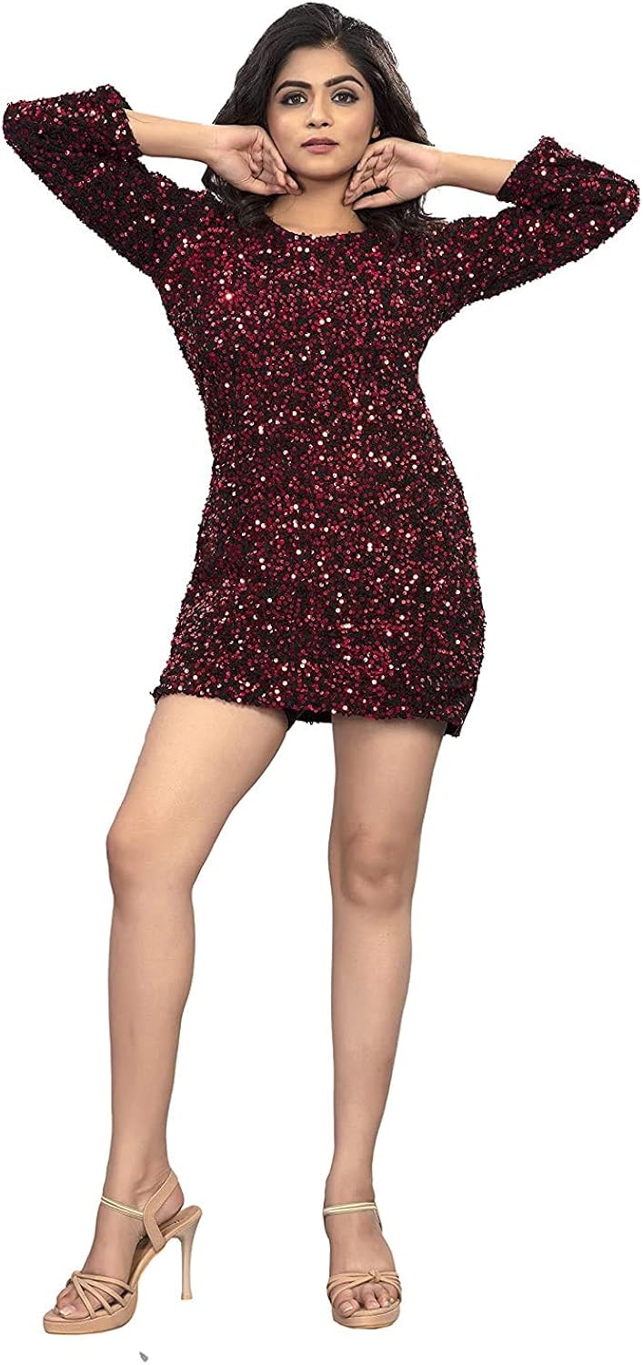 Buy The Style Outfit Women's Bodycon Designer Western One Piece Velvet