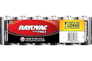 Rayovac C Batteries, Ultra Pro C Cell Batteries Alkaline, 6 Count
