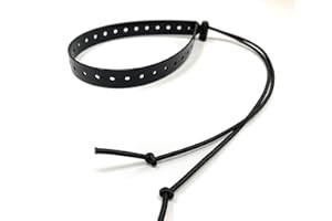 SPARKY PET CO Replacement GPS eCollar with Adjustable Bungee, Multi-Hole Design, and Secure Toggle Closure for Small Dogs (Black, Small Neck)