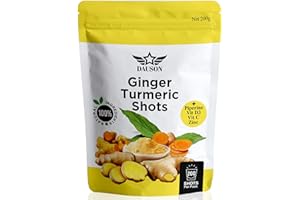 DAUSON Ginger Turmeric Supplements – Boosted with Vitamin D3, Vitamin C, Pepper, Zinc & Orange | Joint, Gut & Skin Health Support