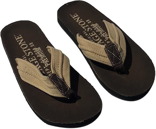 vintage stone flip flops