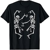 Dance of Death Macabre Skeleton Skull Halloween T-Shirt