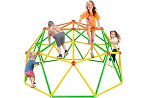 SPIDERCAMP 2024 New Version Climbing Dome Upgraded 10FT Climber for Kid Outdoor Play Equipment Toddler Outside Toy Jungle Gym Monkey Bar Backyard Geometric Playground