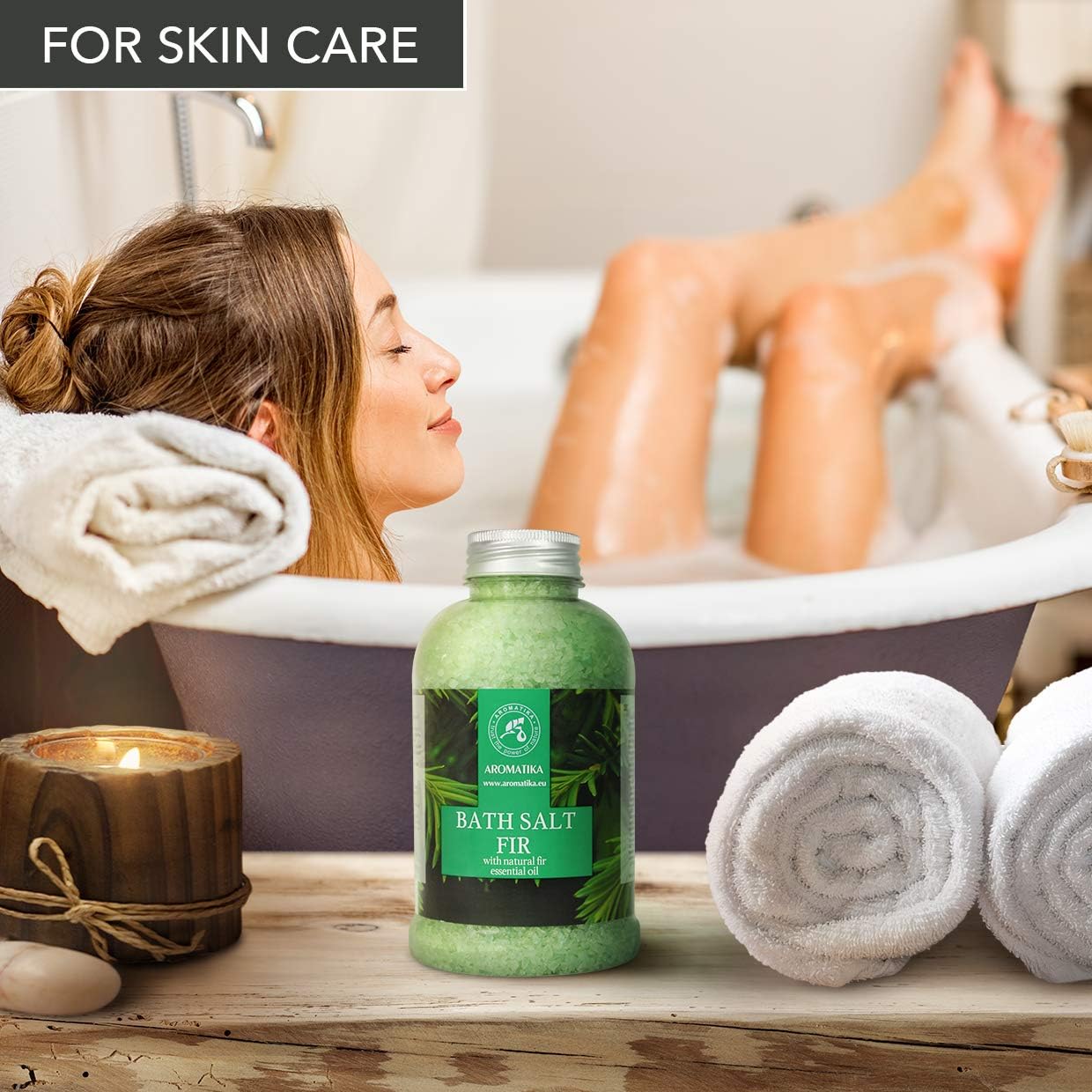 AROMATIKA Pine Bath Salts with Natural Fir Essential Oil - Image 5