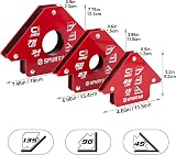 Spurtar 6Pcs Welding Magnets Set 34kg 23kg 13kg Holds 45 90 135 Degree view 6