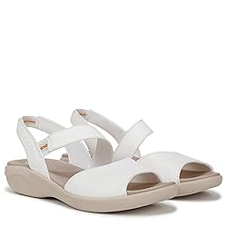 LifeStride Women's Cheerful Sandal Bright White 7.5 M