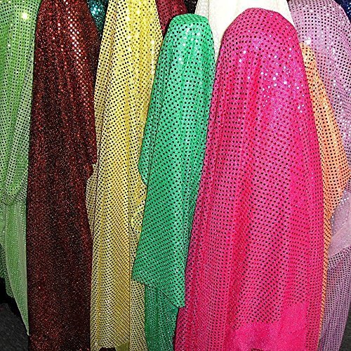 SMALL DOT CONFETTI SEQUIN FABRIC 45" WIDE SOLD BY THE YARD TURQUOISE