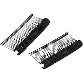 MECCANIXITY 2000 Pcs J Hook Fasteners, 25mm (1 Inch) Black Tagging Gun Refill Fasteners Standard Tagging Barb Fasteners Plastic for Clothing Hanging Fine Stitch Price Refills Tag Label