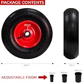 Crystals 14" Wheelbarrow Wheel Tyre 4.00-6 PU Heavy Duty Replacement Tire view 4